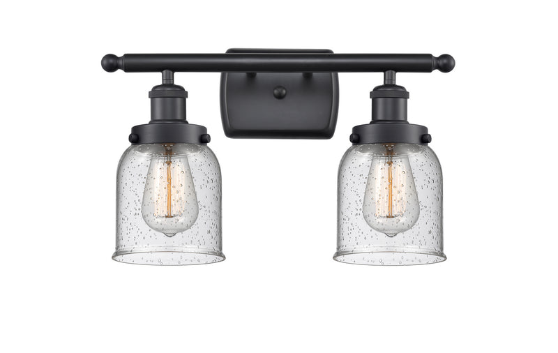Innovations 916-2W-BK-G54 Two Light Bath Vanity, Matte Black