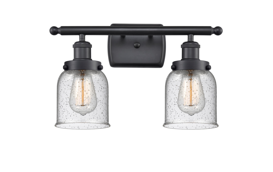 Innovations 916-2W-BK-G54 Two Light Bath Vanity, Matte Black