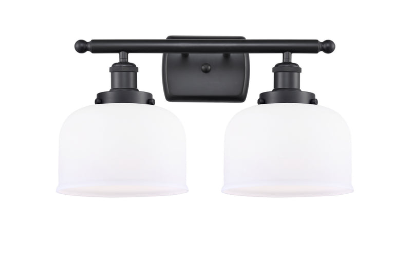 Innovations 916-2W-BK-G71 Two Light Bath Vanity, Matte Black