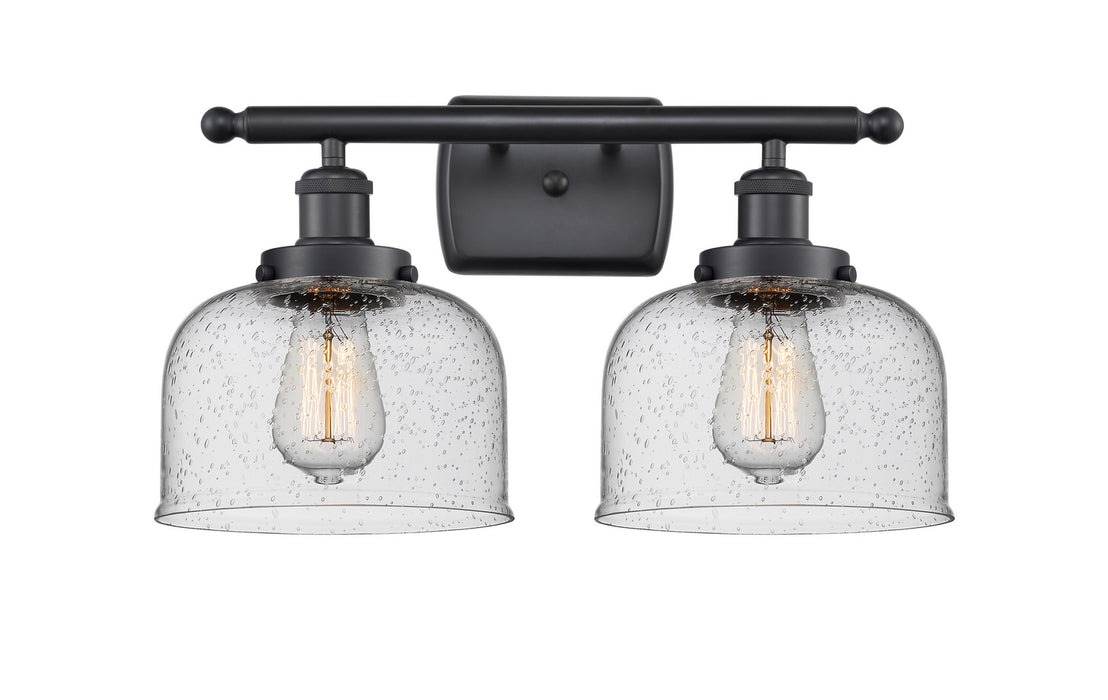 Innovations 916-2W-BK-G74 Two Light Bath Vanity, Matte Black