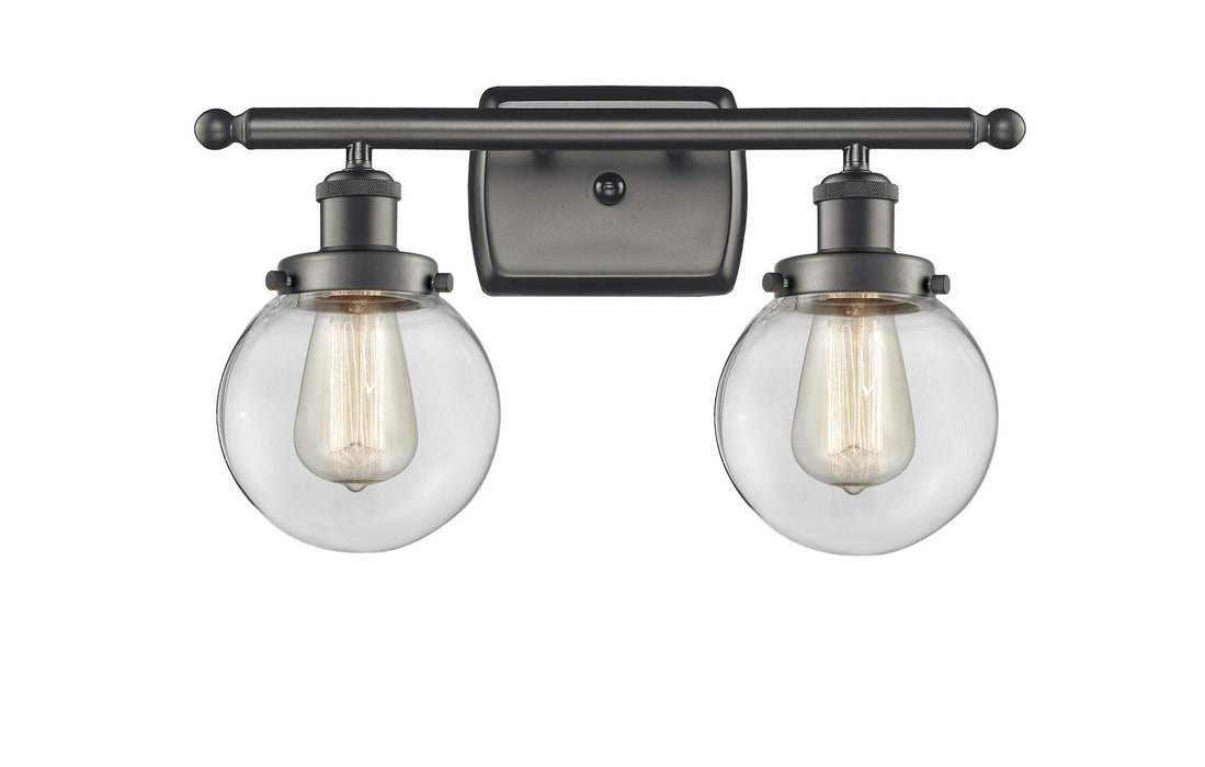 Innovations 916-2W-OB-G202-6-LED LED Bath Vanity, Oil Rubbed Bronze