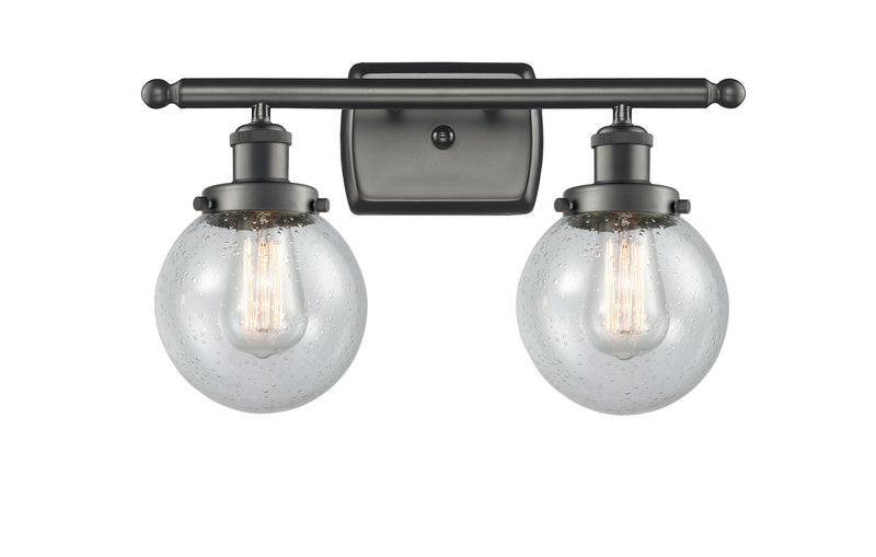 Innovations 916-2W-OB-G204-6-LED LED Bath Vanity, Oil Rubbed Bronze