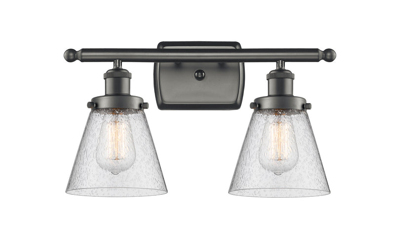 Innovations 916-2W-OB-G64 Two Light Bath Vanity, Oil Rubbed Bronze