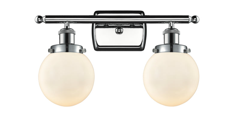 Innovations 916-2W-PC-G201-6 Two Light Bath Vanity, Polished Chrome