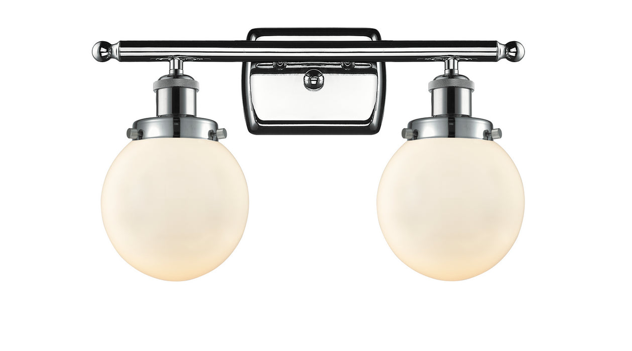 Innovations 916-2W-PC-G201-6 Two Light Bath Vanity, Polished Chrome
