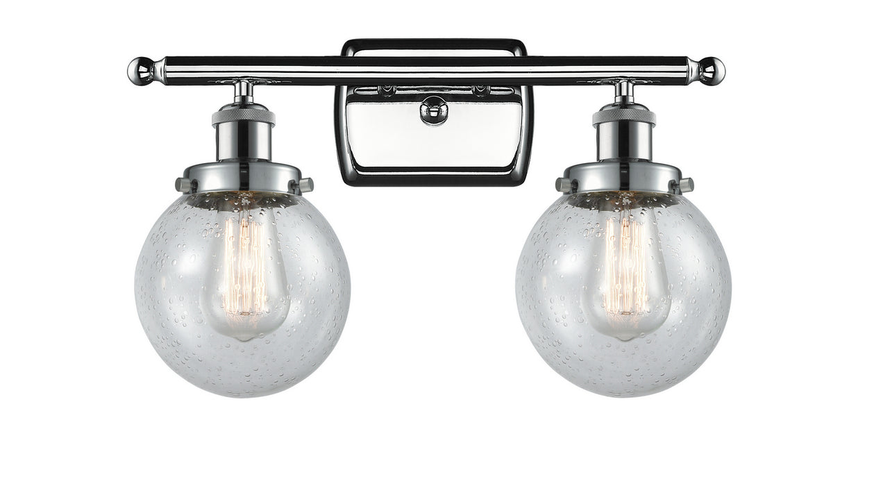 Innovations 916-2W-PC-G204-6 Two Light Bath Vanity, Polished Chrome