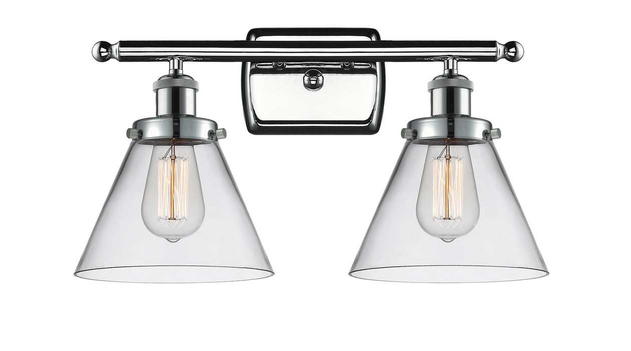 Innovations 916-2W-PC-G42 Two Light Bath Vanity, Polished Chrome