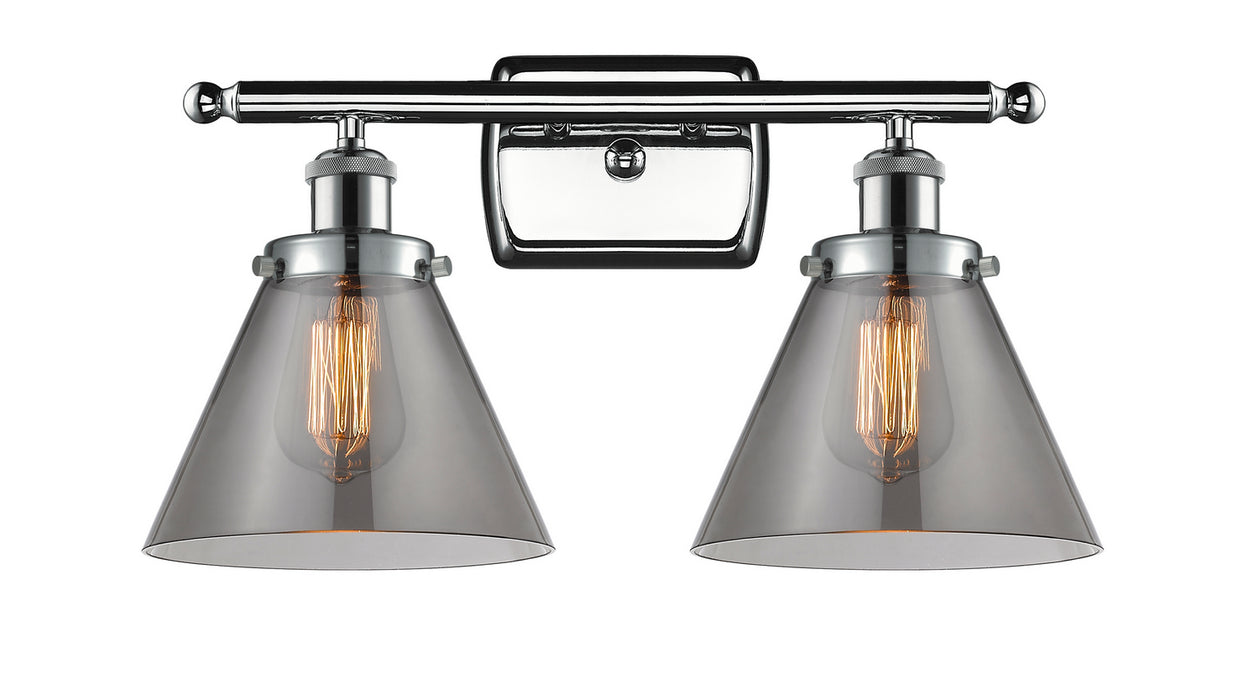 Innovations 916-2W-PC-G43 Two Light Bath Vanity, Polished Chrome