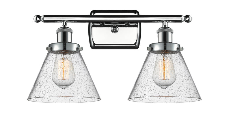 Innovations 916-2W-PC-G44 Two Light Bath Vanity, Polished Chrome