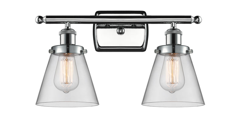 Innovations 916-2W-PC-G62 Two Light Bath Vanity, Polished Chrome