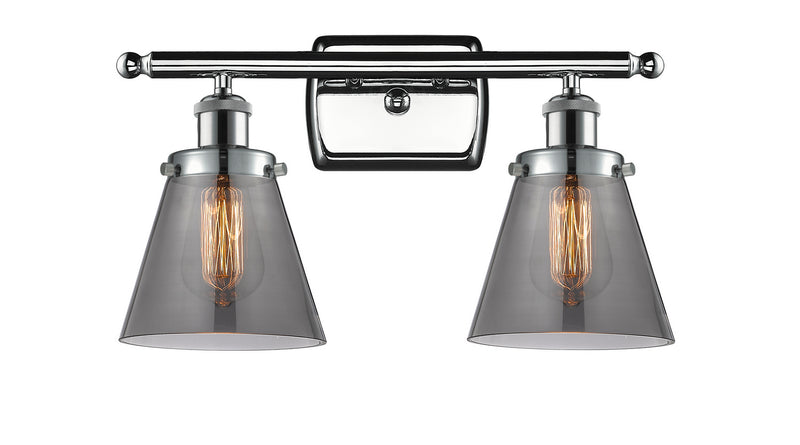 Innovations 916-2W-PC-G63 Two Light Bath Vanity, Polished Chrome