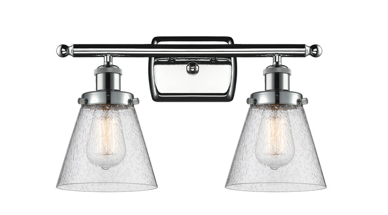 Innovations 916-2W-PC-G64 Two Light Bath Vanity, Polished Chrome