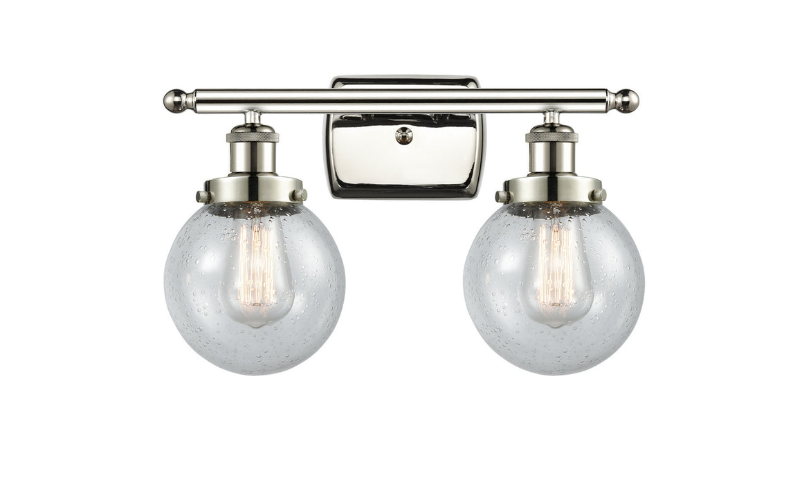 Innovations 916-2W-PN-G204-6 Two Light Bath Vanity, Polished Nickel