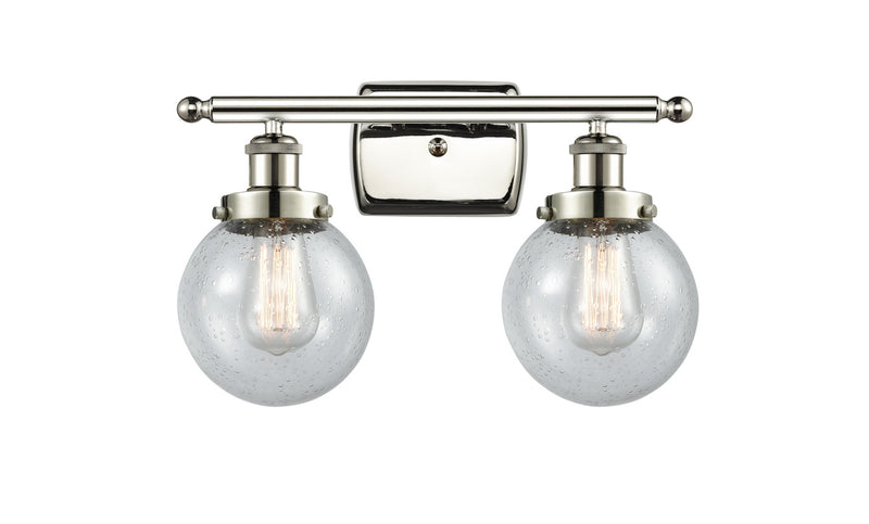 Innovations 916-2W-PN-G204-6-LED LED Bath Vanity, Polished Nickel