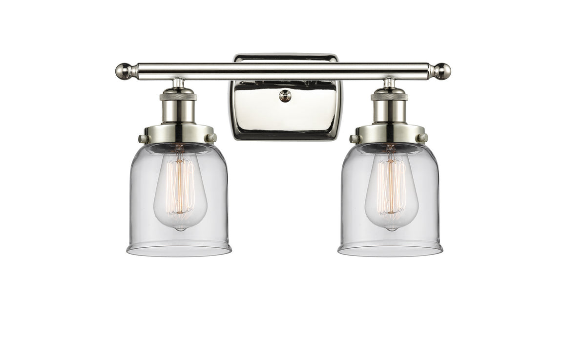 Innovations 916-2W-PN-G52 Two Light Bath Vanity, Polished Nickel