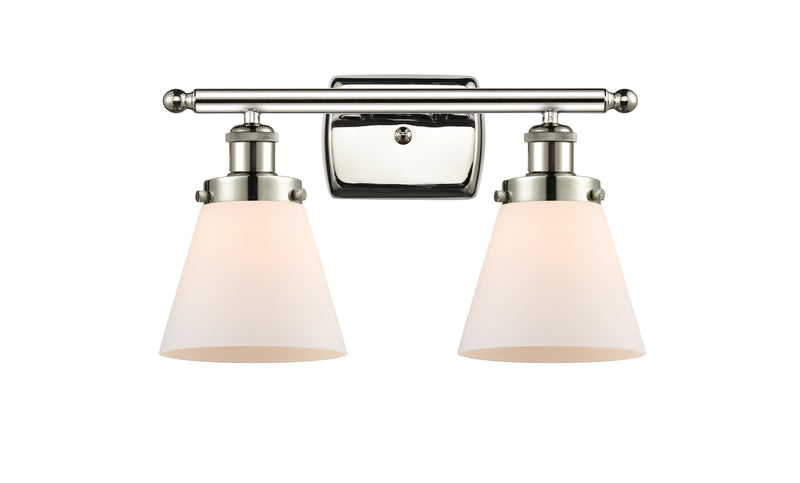 Innovations 916-2W-PN-G61 Two Light Bath Vanity, Polished Nickel