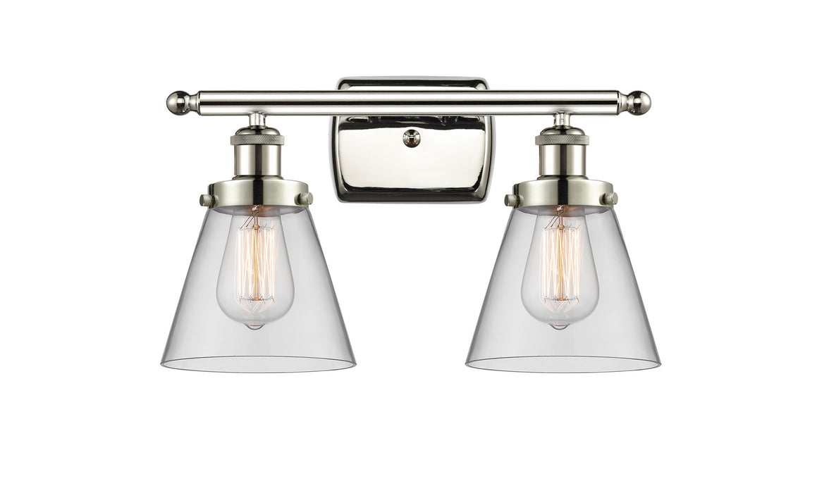 Innovations 916-2W-PN-G62 Two Light Bath Vanity, Polished Nickel