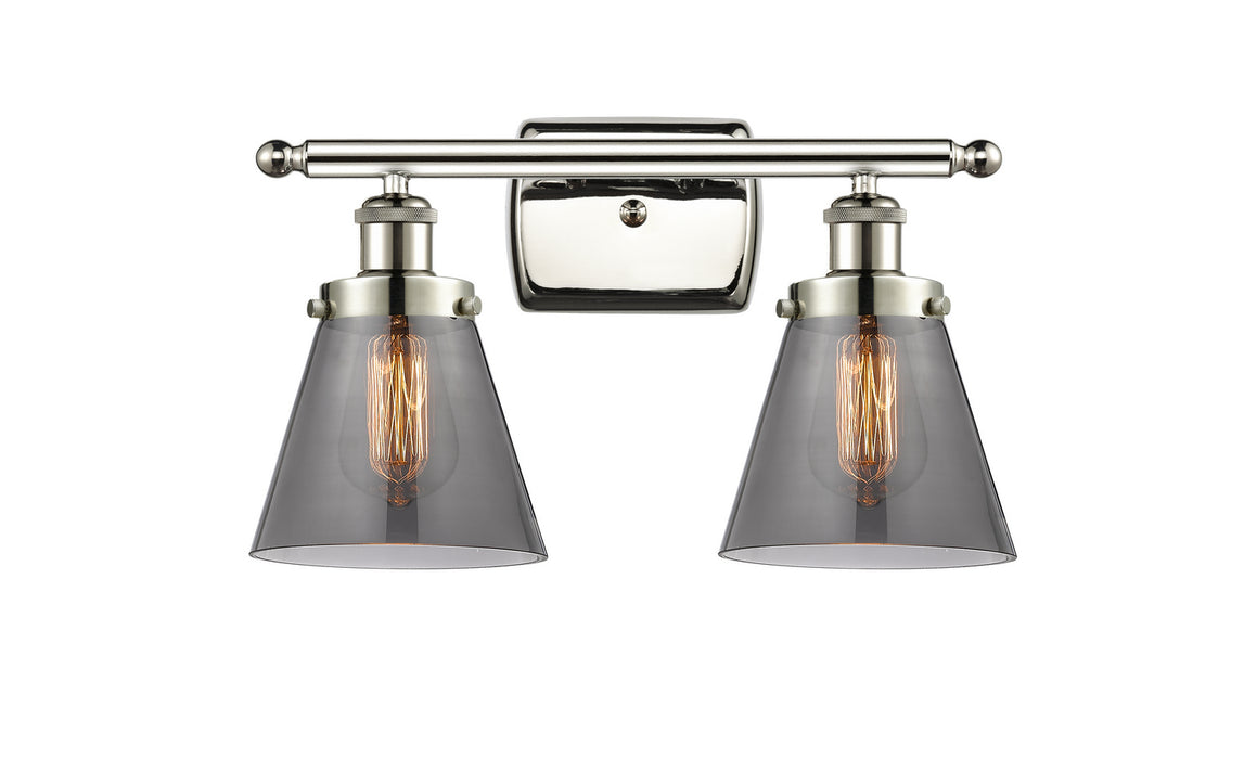 Innovations 916-2W-PN-G63 Two Light Bath Vanity, Polished Nickel