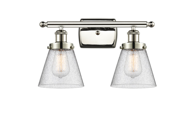 Innovations 916-2W-PN-G64 Two Light Bath Vanity, Polished Nickel