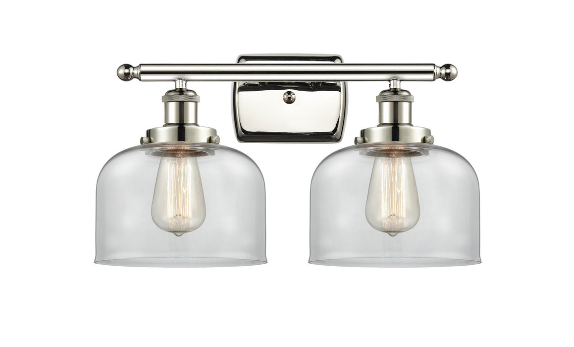 Innovations 916-2W-PN-G72 Two Light Bath Vanity, Polished Nickel