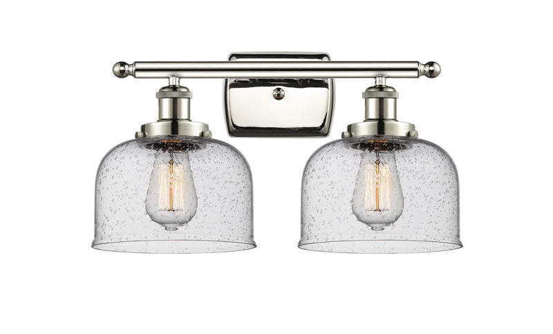 Innovations 916-2W-PN-G74 Two Light Bath Vanity, Polished Nickel