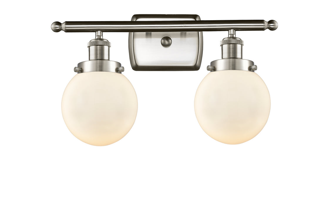 Innovations 916-2W-SN-G201-6-LED LED Bath Vanity, Brushed Satin Nickel