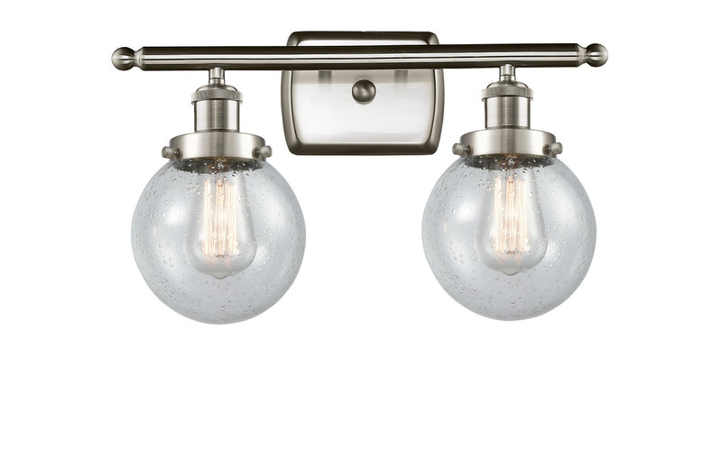 Innovations 916-2W-SN-G204-6-LED LED Bath Vanity, Brushed Satin Nickel