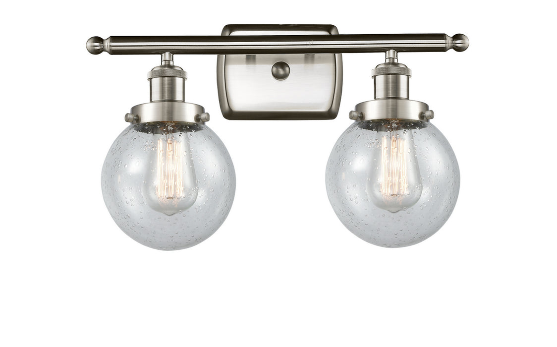 Innovations 916-2W-SN-G204-6-LED LED Bath Vanity, Brushed Satin Nickel