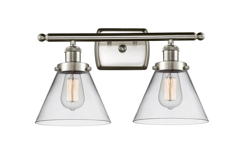 Innovations 916-2W-SN-G42 Two Light Bath Vanity, Brushed Satin Nickel