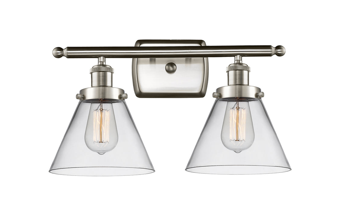 Innovations 916-2W-SN-G42 Two Light Bath Vanity, Brushed Satin Nickel