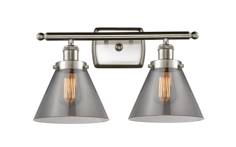 Innovations 916-2W-SN-G43 Two Light Bath Vanity, Brushed Satin Nickel