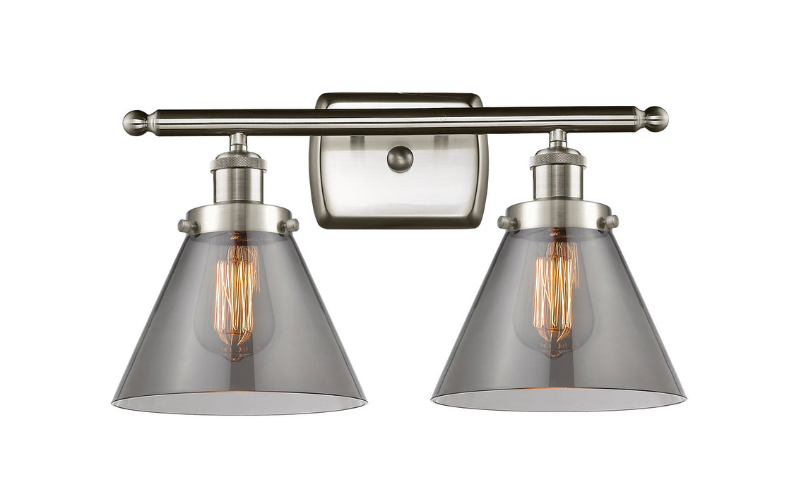 Innovations 916-2W-SN-G43 Two Light Bath Vanity, Brushed Satin Nickel