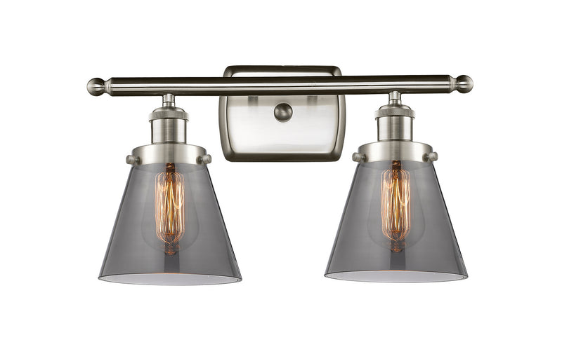 Innovations 916-2W-SN-G63 Two Light Bath Vanity, Brushed Satin Nickel