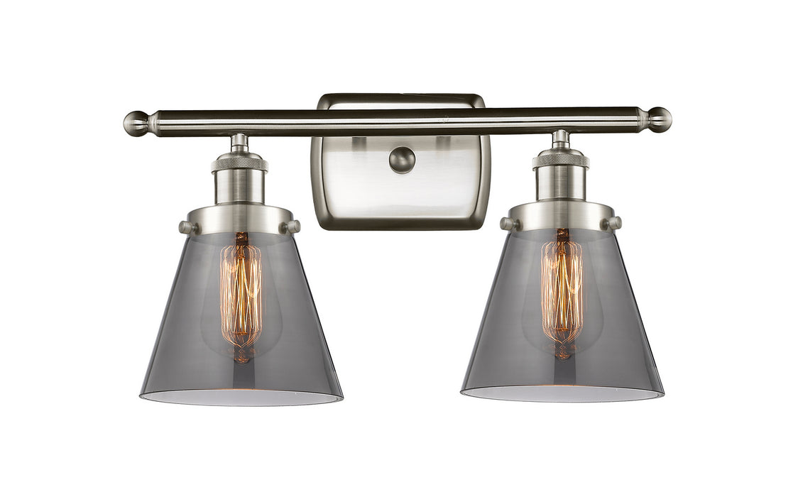 Innovations 916-2W-SN-G63 Two Light Bath Vanity, Brushed Satin Nickel