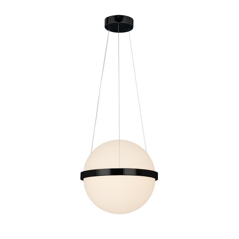 Justice Designs ACR-4160-OPAL-MBLK LED Pendant, Matte Black