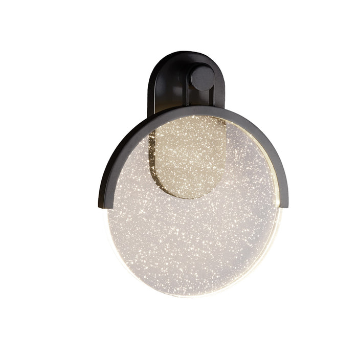 Justice Designs ACR-7712W-BUBL-MBLK LED Outdoor Wall Sconce, Matte Black