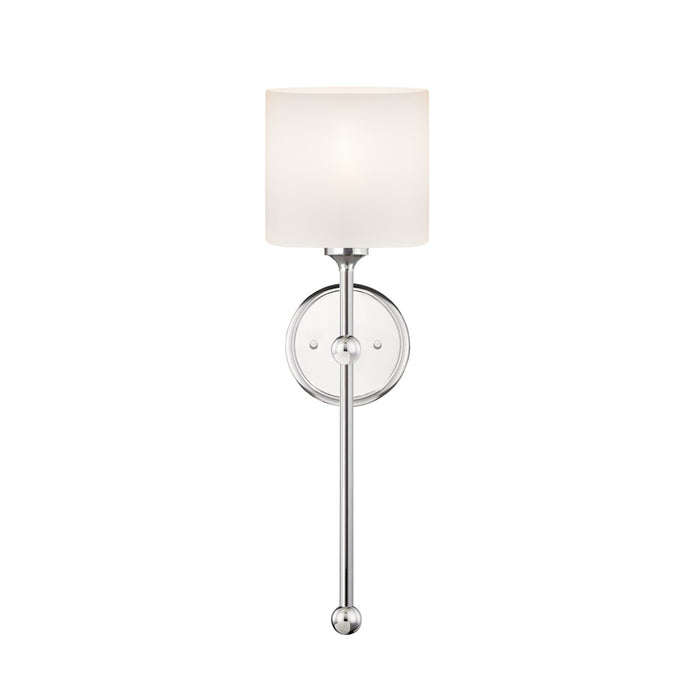 Justice Designs FSN-4331-OPAL-CROM One Light Wall Sconce, Polished Chrome