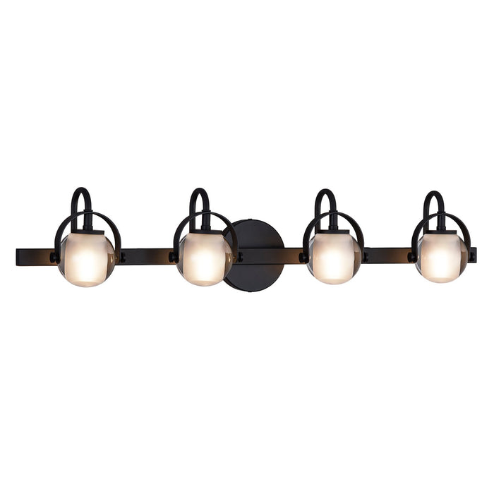 Justice Designs FSN-8064-CLOP-MBLK LED Bath Bar, Matte Black