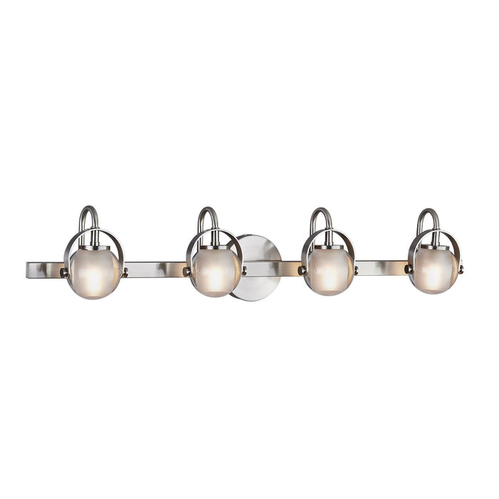 Justice Designs FSN-8064-CLOP-NCKL LED Bath Bar, Brushed Nickel