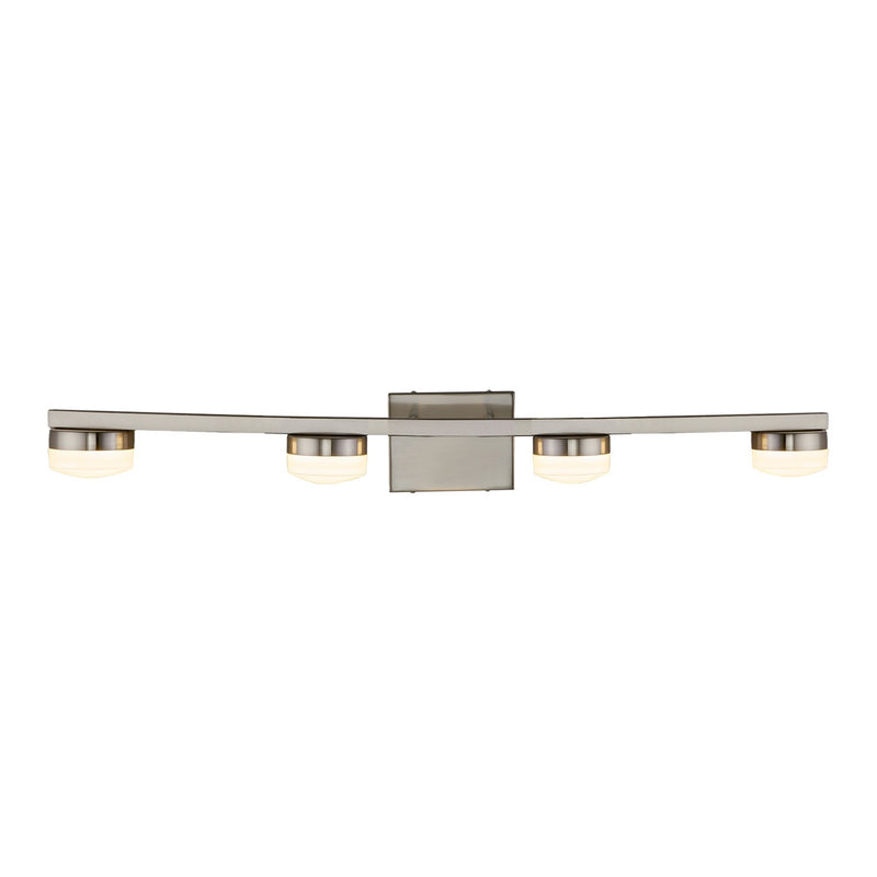 Justice Designs FSN-8994-OPAL-NCKL LED Bath Bar, Brushed Nickel