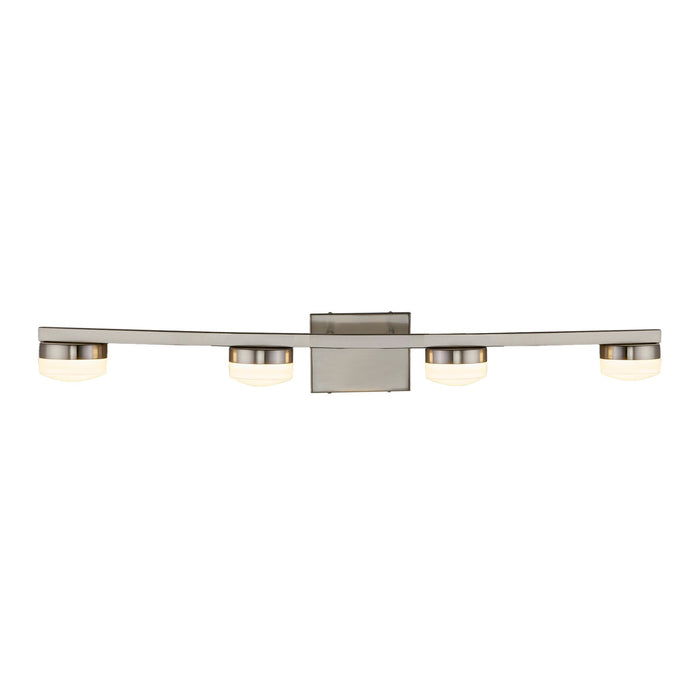 Justice Designs FSN-8994-OPAL-NCKL LED Bath Bar, Brushed Nickel
