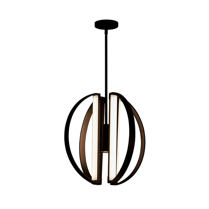 Justice Designs NSH-4301-MBLK LED Chandelier, Matte Black