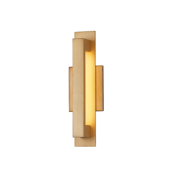 Justice Designs NSH-7722W-BGLD LED Outdoor Wall Sconce, Burnished Gold