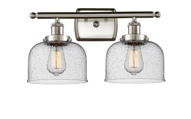 Innovations 916-2W-SN-G74 Two Light Bath Vanity, Brushed Satin Nickel