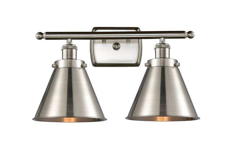 Innovations 916-2W-SN-M13-SN-LED LED Bath Vanity, Brushed Satin Nickel