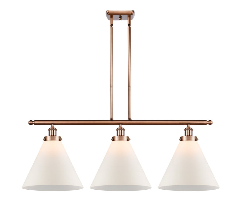 Innovations 916-3I-AC-G41-L Three Light Island Pendant, Antique Copper