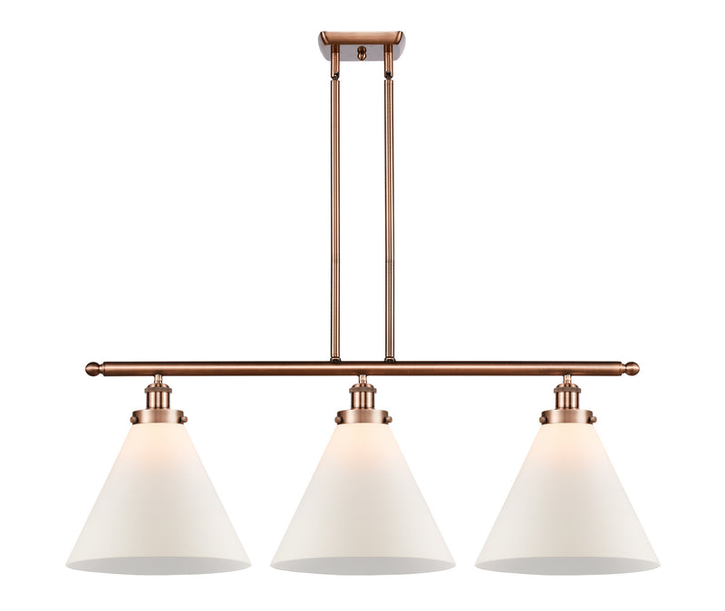 Innovations 916-3I-AC-G41-L-LED LED Island Pendant, Antique Copper