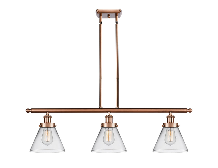 Innovations 916-3I-AC-G42 Three Light Island Pendant, Antique Copper