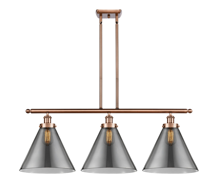 Innovations 916-3I-AC-G43-L Three Light Island Pendant, Antique Copper