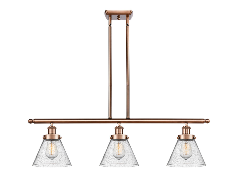 Innovations 916-3I-AC-G44 Three Light Island Pendant, Antique Copper